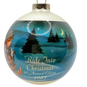 Vintage M. J. Hummel First Annual Edition Ride Into Christmas Dated 1983